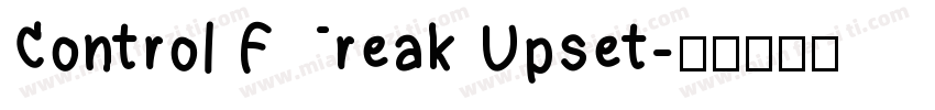 Control Freak Upset字体转换
